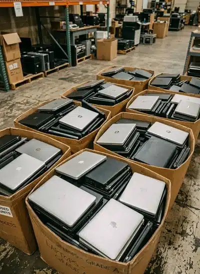 Céges laptopok felvásárlásra előkészítve